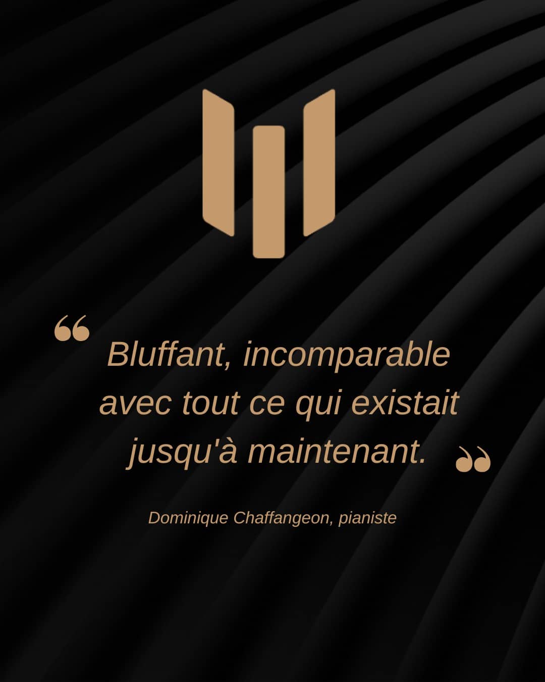 Parole d’un musicien ✨
Pianiste jazz, accompagnateur et professeur, Dominique Chaffangeon partage son expérience avec son Phoenix S :
« Bluffant, incomparable avec tout ce qui existait jusqu'à maintenant.
Adepte de Bill Evans, Chick Corea, entre autres, mon Phoenix S me change complètement la donne.
Je peux enfin aller jouer cette musique dans des lieux non équipés de piano à queue avec le plaisir de ce son organique, riche et des sensations vraiment proches d'un grand piano de concert. »
— Dominique Chaffangeon, pianiste
Merci Dominique pour votre confiance et votre regard de musicien. 🙏
Vos témoignages nous rappellent pourquoi nous concevons ces instruments : pour le plaisir de jouer. 🎵
