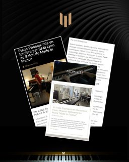 Envie d’en découvrir davantage sur l’univers Phoenix ? 🎹

Sur notre site, la rubrique Actualités vous permet de suivre la vie de Phoenix au fil des articles.

Vous y découvrirez ce qui fait vivre notre quotidien : les coulisses de la fabrication, les artistes qui font résonner nos pianos, les événements auxquels nous participons et les instruments qui donnent vie à notre univers.

Chaque mois, de nouveaux articles y sont publiés autour :

✨ Des coulisses
✨ Des événements
✨ Des pianos
✨ Des prestations artistiques

Une façon de vous emmener au cœur de notre démarche, entre innovation, savoir-faire et passion pour le piano.

Retrouvez le lien de notre site dans la bio 🎶